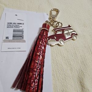 Brahmin Copa Car Cardinal    Melbourne Tassel. NWT
